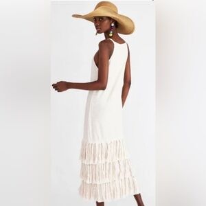 zara Elegant Cream Sleeveless Dress